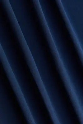 Robe en jersey à effet drapé - Bleu marine — photo 5