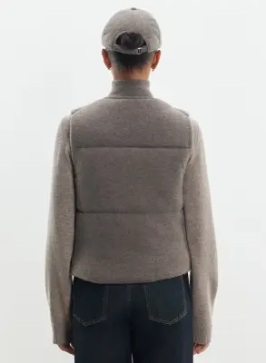 Gilet en laine mérinos et cachemire — photo 2
