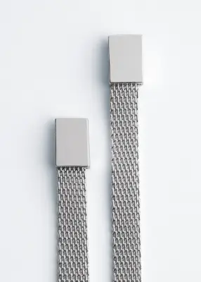 Collier en chaîne plate - Argenté — photo 2