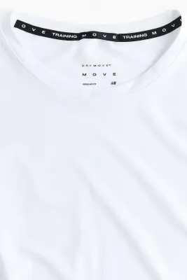 T-shirt de sport en mesh DryMove™ - Blanc — photo 5