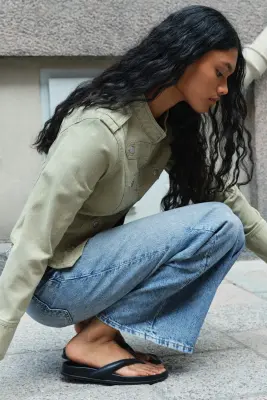 Wide Regular Waist Jeans - Bleu denim clair — photo 4
