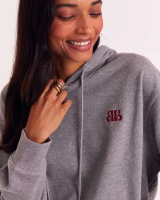 Sweat-shirt Aubin BP eyes gris chiné — photo 2