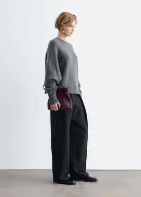 Pull oversize en laine et cachemire - Gris — photo 3