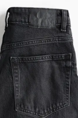 Straight High Waist Jeans - Noir denim — photo 5