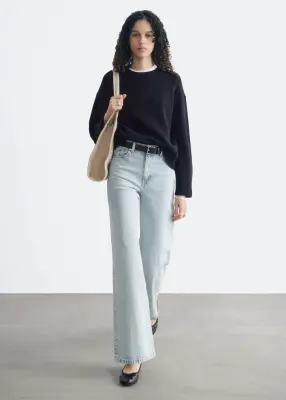 Pull décontracté en maille - Noir — photo 1