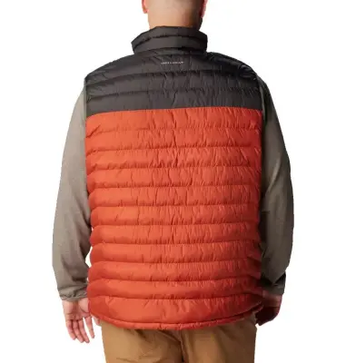 COLUMBIA POWDER LITE DOUDOUNE SANS MANCHES Noir Orange — photo 3