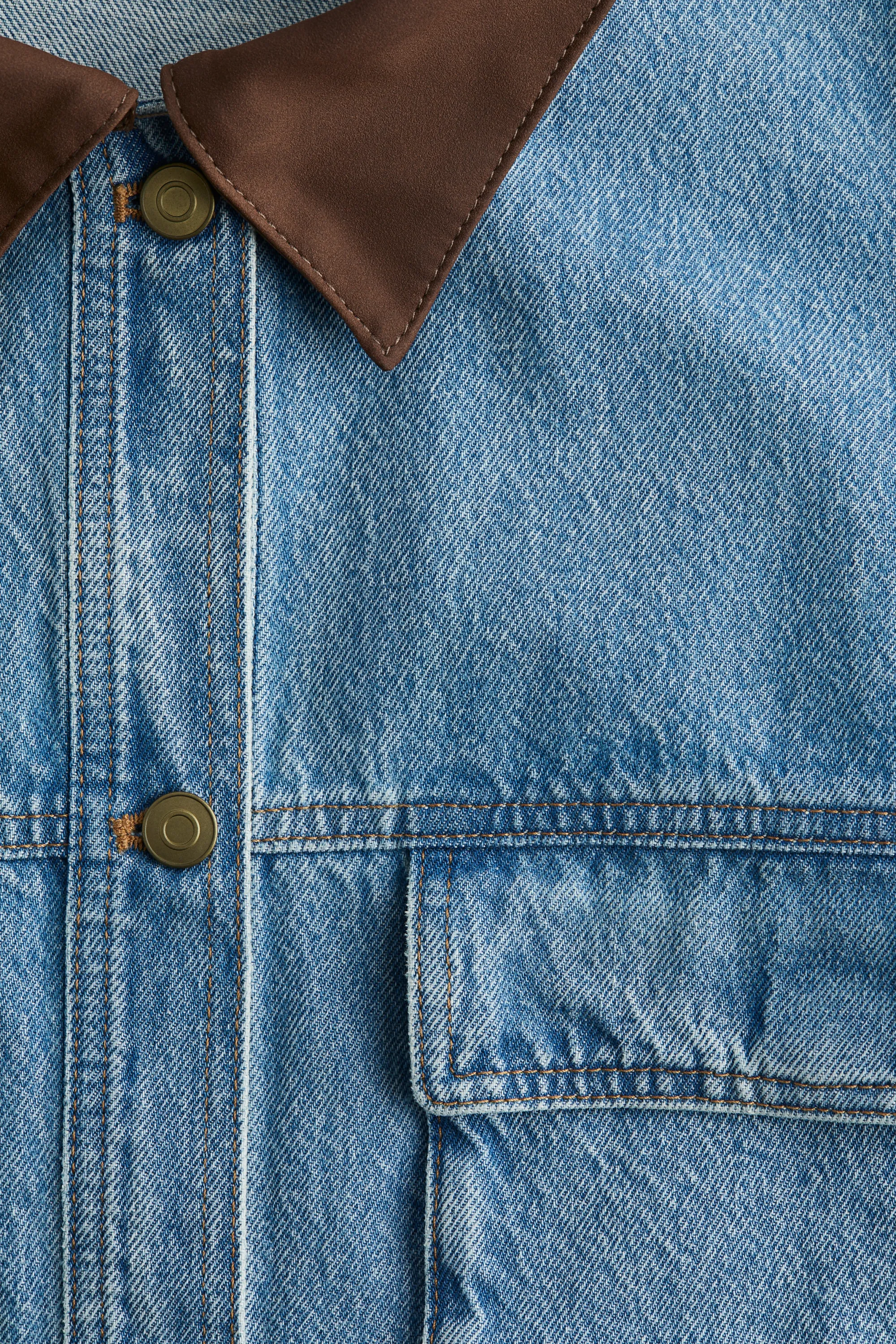 Veste oversize en denim - Bleu denim