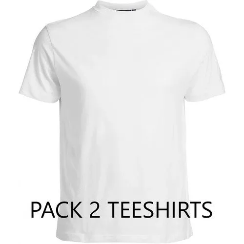 ALL SIZE TEE SHIRT PACK 2 Blanc