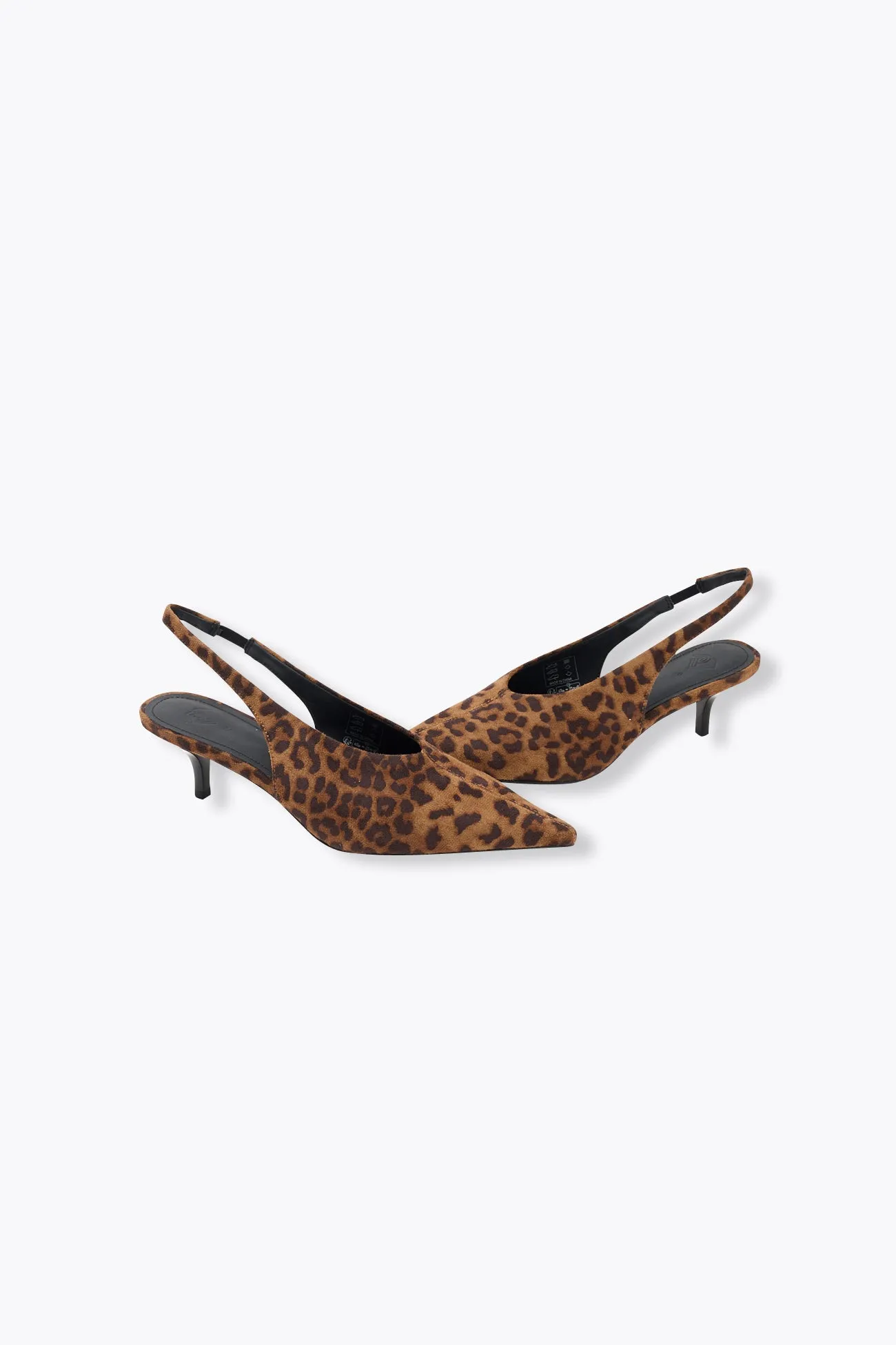 Escarpins slingback léopard