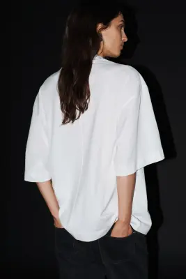 T-shirt en coton - Blanc — photo 3