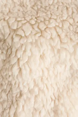 Veste en tissu Teddy bear avec col - Beige clair — photo 5