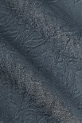 Top froissé en satin - Gris foncé — photo 4