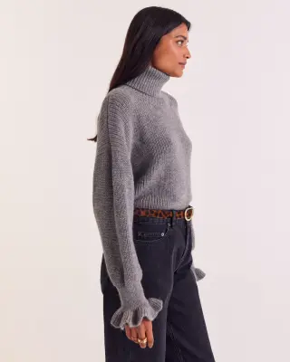 Pull Adam gris chiné — photo 3