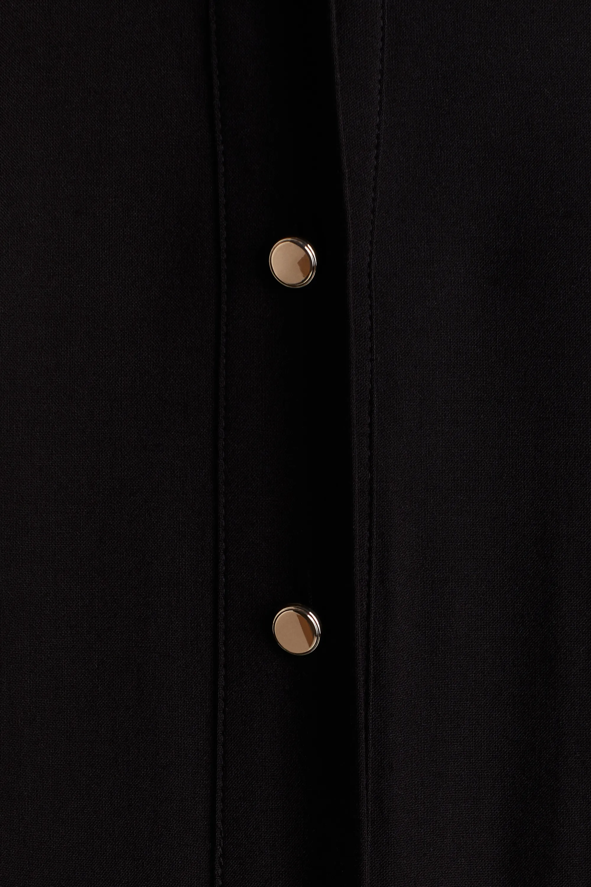 Robe chemise en viscose avec ceinture à nouer - Noir