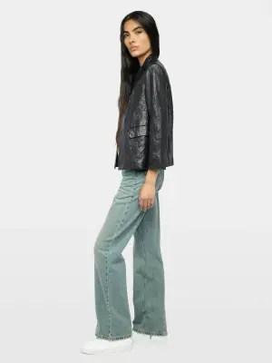 Blazer Veryn Cuir Froissé — photo 4