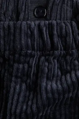 Pantalon en velours de coton côtelé - Bleu marine — photo 3