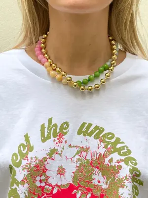 Collier Rainbow Pierres de Montagne Multicolores - 4 Crosses — photo 2