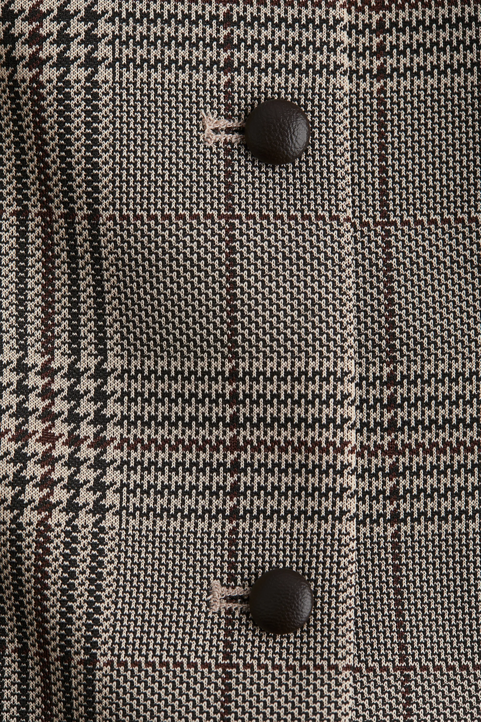 Gilet sans manches ajusté - Marron foncé/carreaux