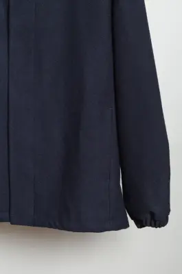 De Dam Foundation – Wool Gabardine Short Coat 26FW-SC-W0-01 – Navy — photo 5