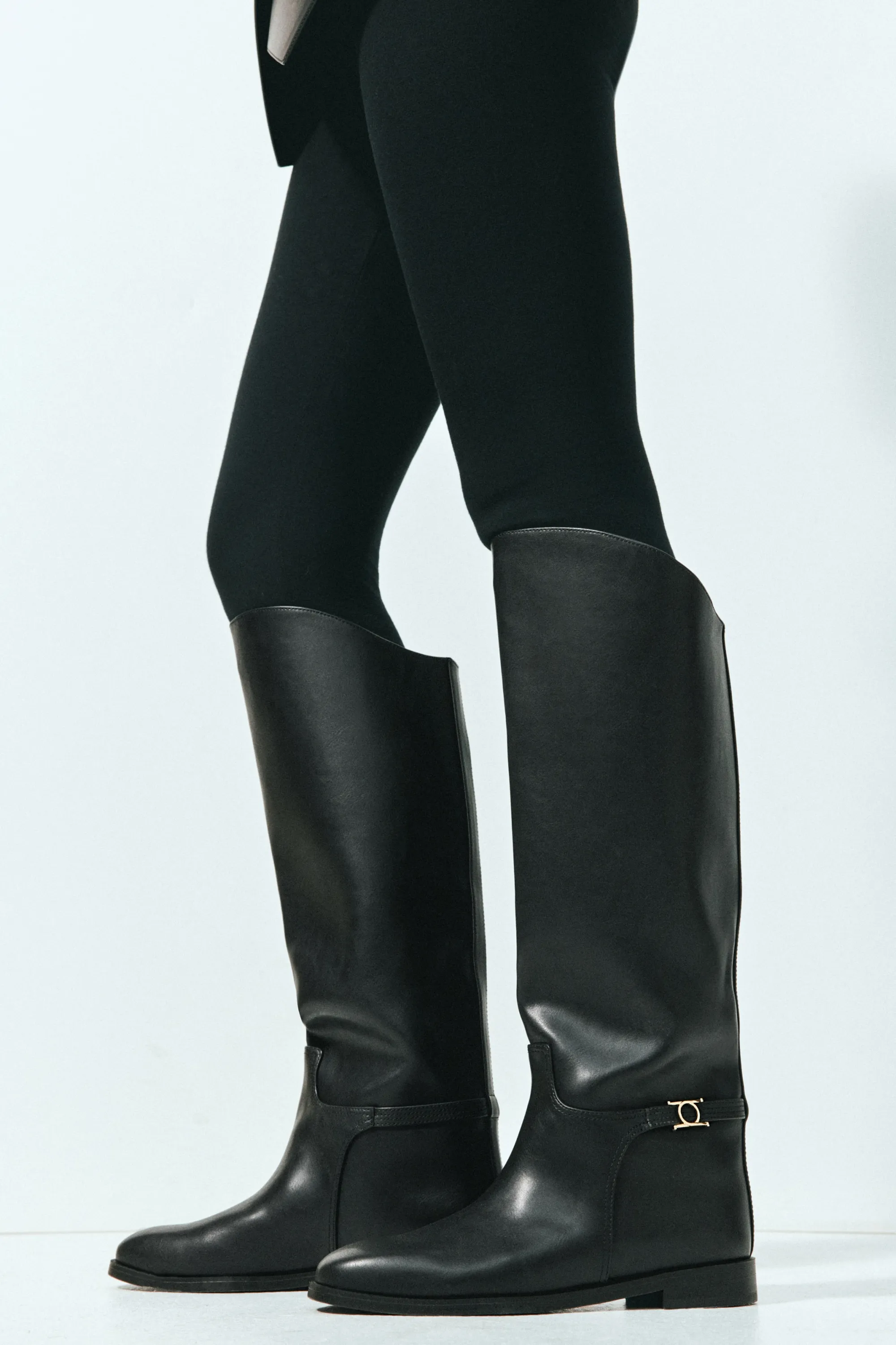 Bottes avec bride - Noir