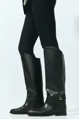 Bottes avec bride - Noir — photo 1