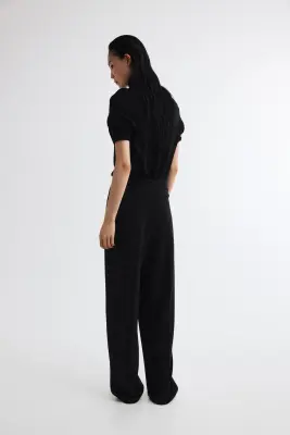 Pantalon en jersey romanite - Noir — photo 4