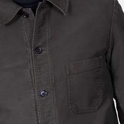 Veste Workwear en Moleskine en Coton Bio 4M/5 - Truffe — photo 2