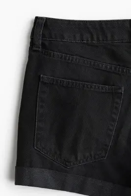 Short High en denim - Noir — photo 3