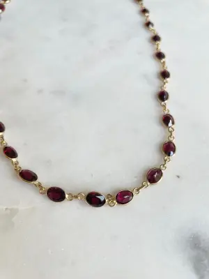 Nouveau ! ROOM SERVICE JEWELRY Collier Sparks Grenat — photo 3