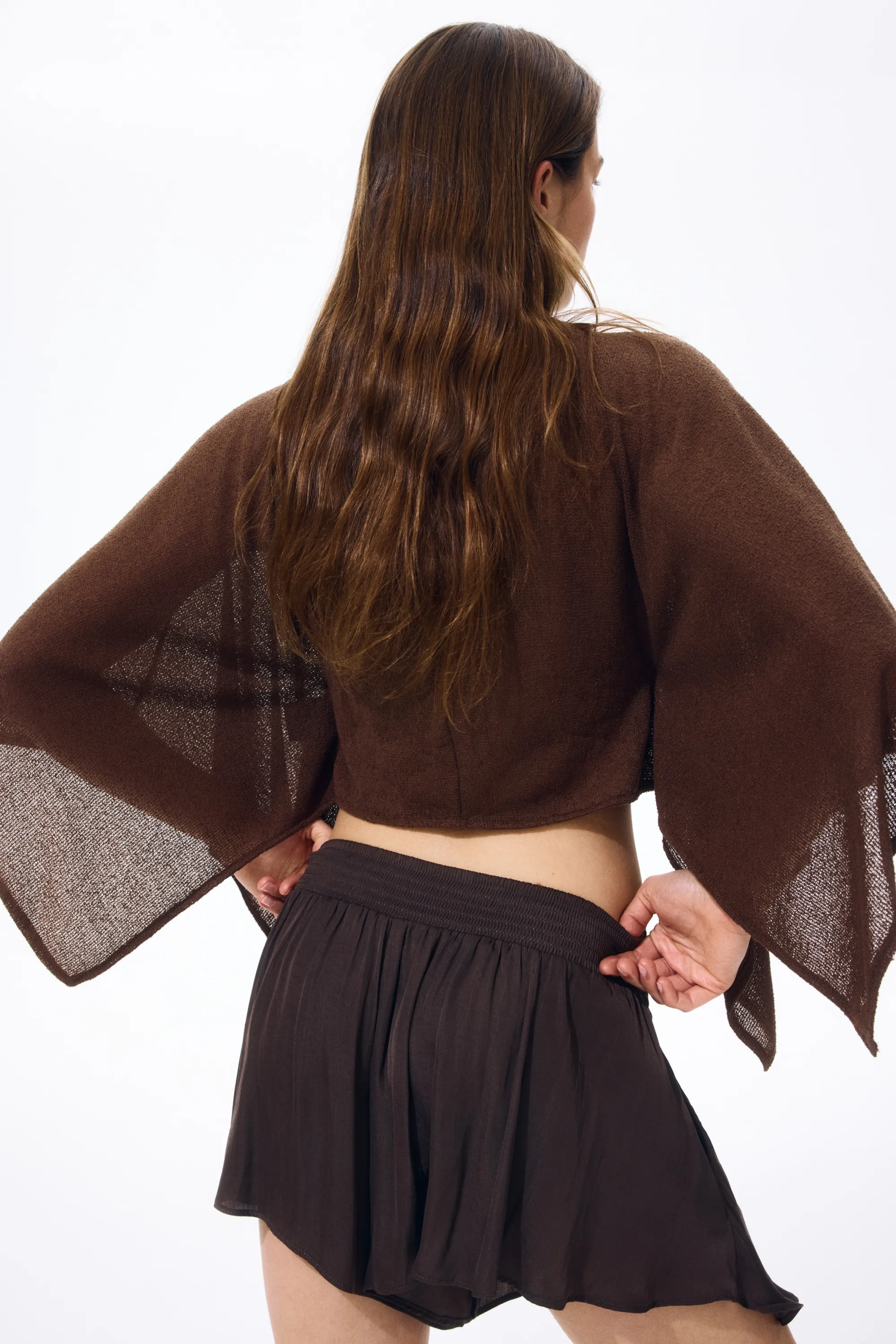 Top cape - Marron