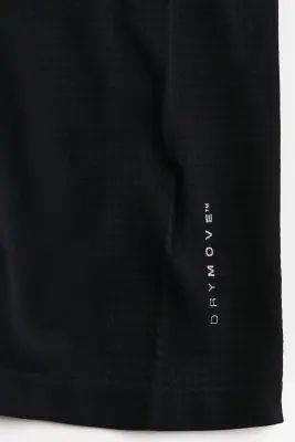 T-shirt de sport à col zippé Muscle Fit DryMove™ - Noir — photo 5
