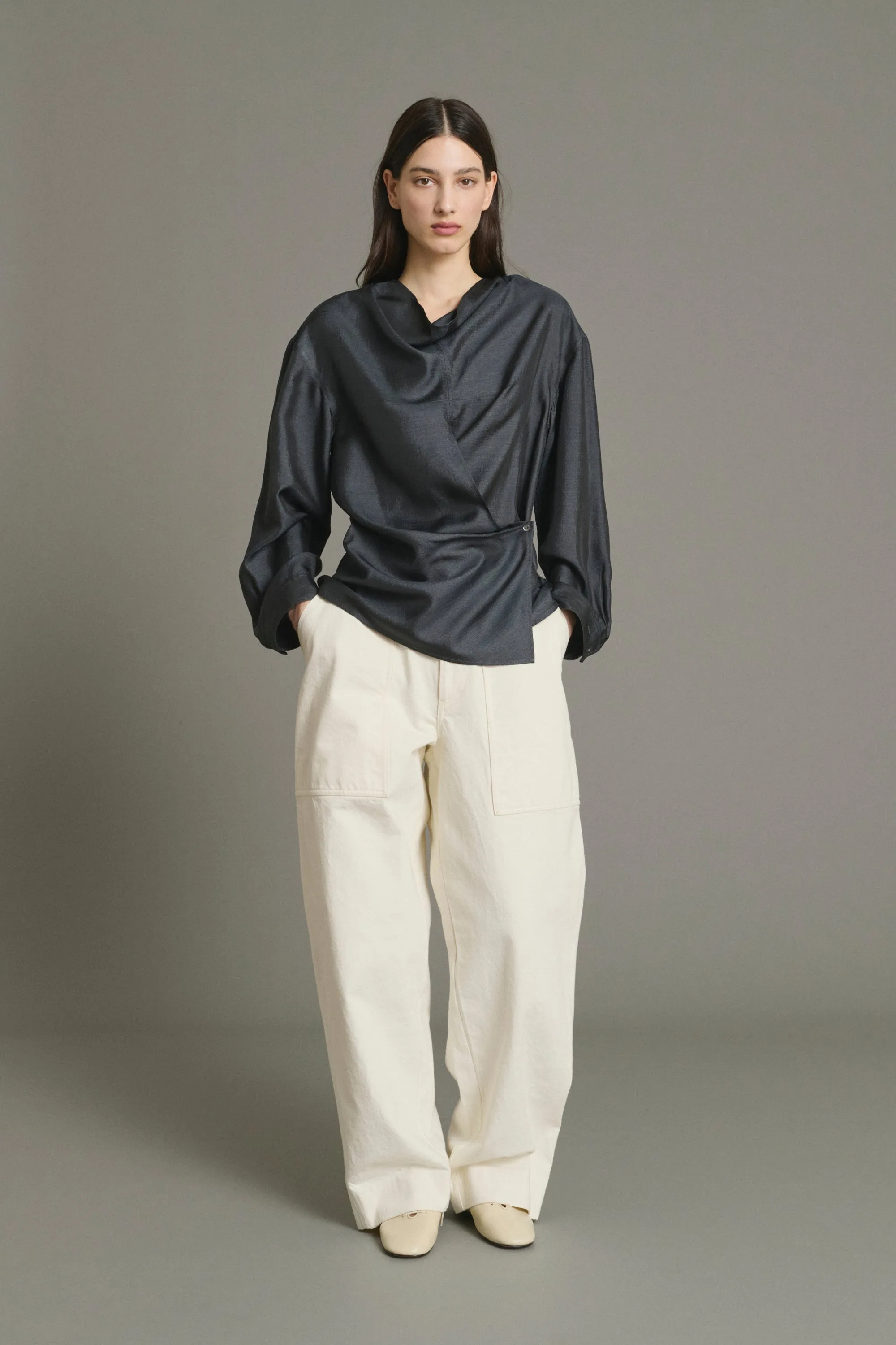 BLOUSE JENNY GRIS ANTHRACITE