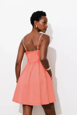 Robe courte à fines bretelles — photo 4