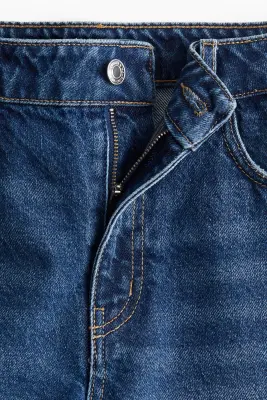 Short taille haute en denim - Bleu denim — photo 2