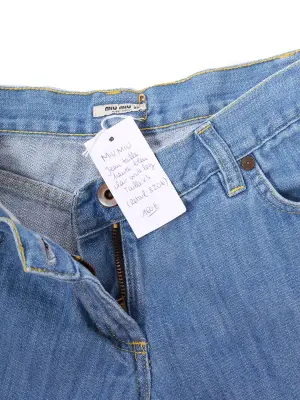 Jean taille haute bleu clair wide leg Prix boutique €820 Taille XXS — photo 3