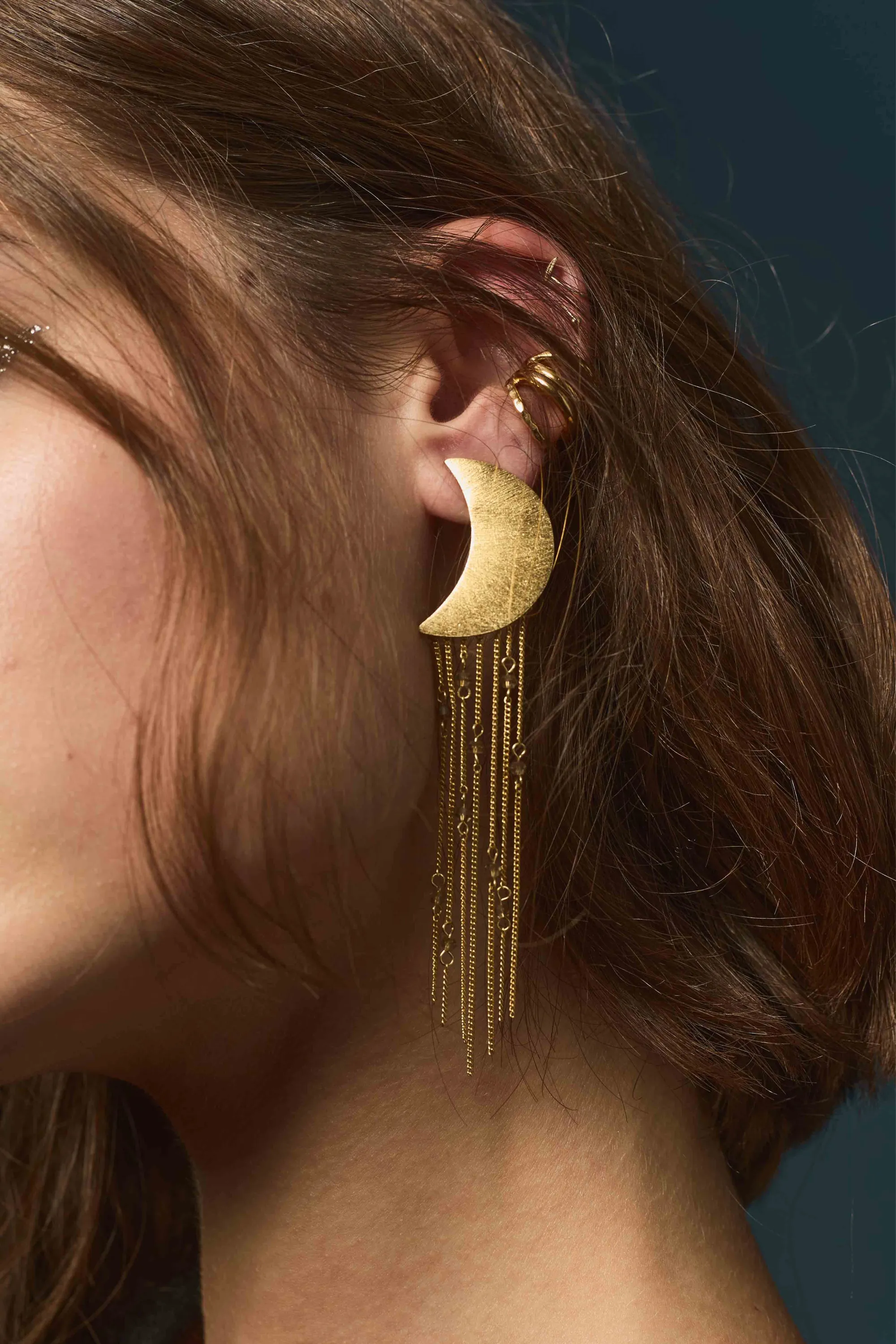 Boucles D’Oreilles Melou Gris