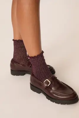 Chaussettes Orthense Prune — photo 2