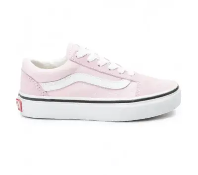 chaussures skateboard enfant vans old skool – lila / white — photo 1