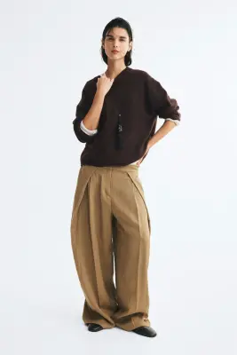Pull - Marron foncé — photo 2