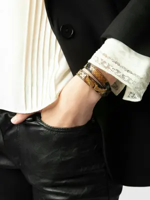 Bracelet Rock 100% Cuir — photo 5