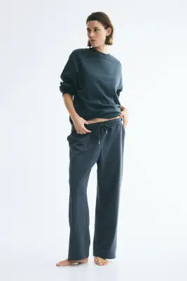 Pantalon en molleton - Bleu canard — photo 1
