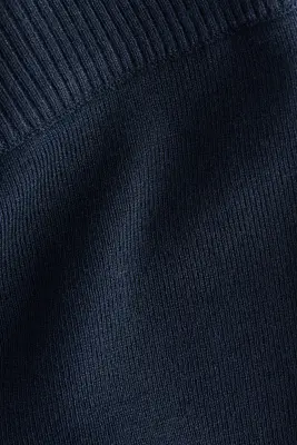 Pantalon en maille fine - Bleu marine — photo 4