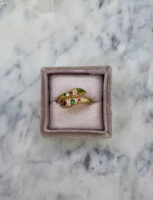 Nouveau ! ROOM SERVICE JEWELRY Bague Angitia Tourmaline — photo 2