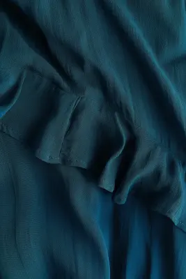 Robe volantée - Turquoise foncé — photo 2