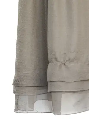 Robe en mousseline de soie plissée kaki clair NEUVE Px boutique 3212€ Taille 34 — photo 4