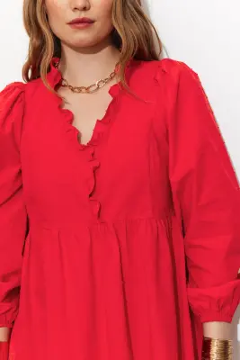 Robe unie plumetis Femme — photo 5