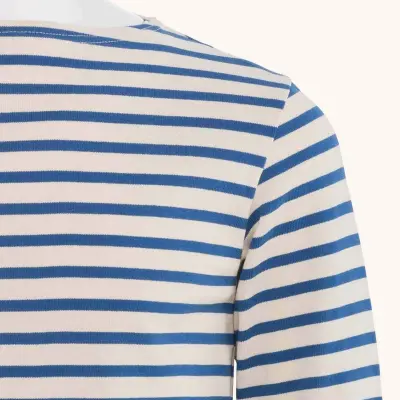 Marinière Écru / Indigo mixte — photo 2