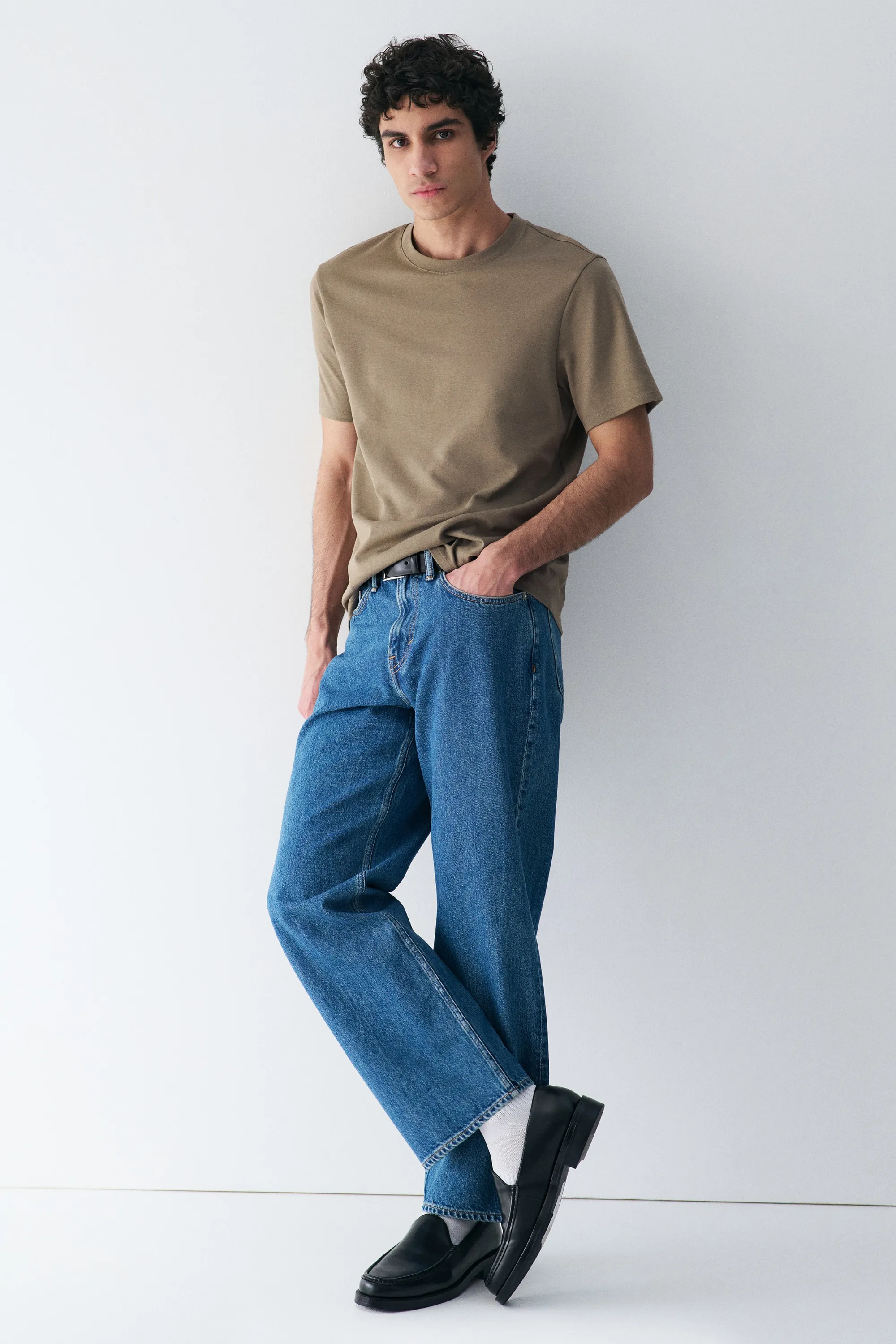 T-shirt Cooling Regular Fit - Beige foncé