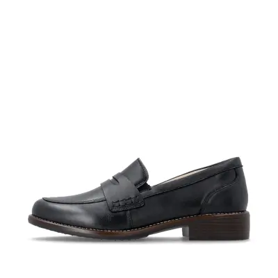 Mocassins Remonte D0F05-00 Noirs - Cuir Lisse Talon Plat Grande Pointure Femme — photo 2