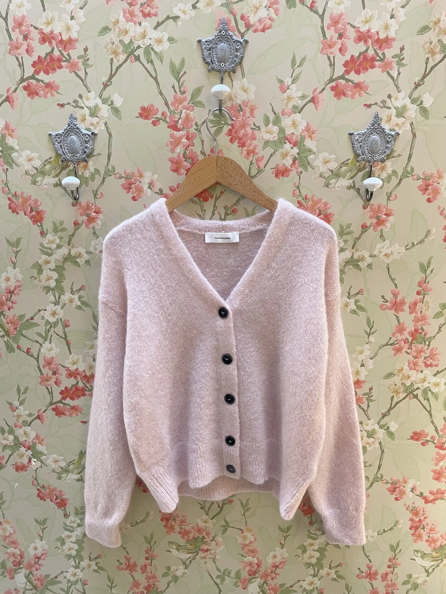 Nouveau ! POMANDÈRE Gilet Laine 8482 Antique Pink